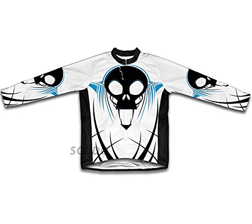 Killer Head Winter Thermal Cycling Jersey for Women - Size M White