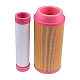 DVPARTS Air Filter Outer Inner K3181-82240 K3181-82250 Compatible with Kubota ZD323 ZD326 ZD331