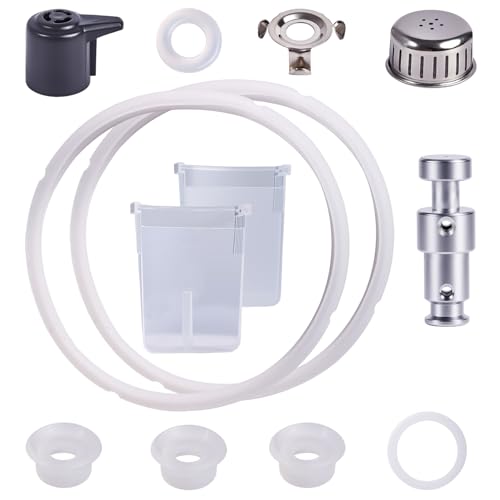 13 Pcs Sealing Ring 5, 6 Qt,For Duo Plus 6 Quart Electric Pressure Cooker Valve Replacement Parts With Include Silicone Gasket Steam Release Valve Float Valve Anti-Block Shield Condensation Collector