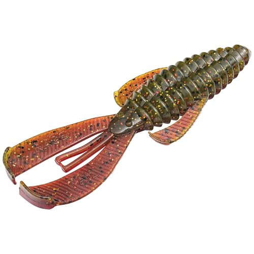Strike King Rage Bug Fishing Lure, Soft Plastic Craw, Falcon Lake Craw, 4-Inches, 7-Pack