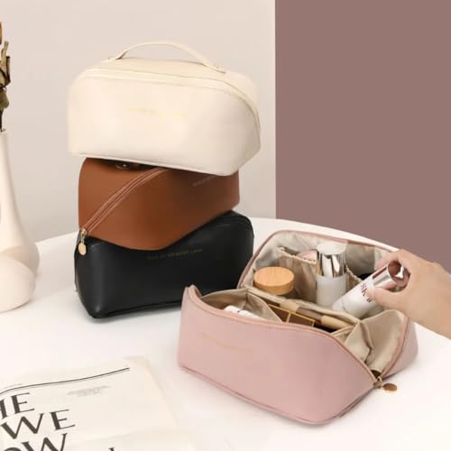 Bolsa Necessaire Feminina Organizador Maquiagem Viagem Blogueira (Rosa)