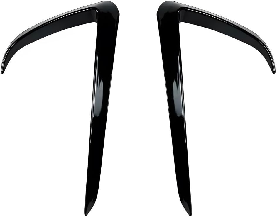 ABS Carbon Fiber Look, Air Vent Wind Knife Body Kits Compatible for Tesla Model Y 2017-2022 (Glossy Black)