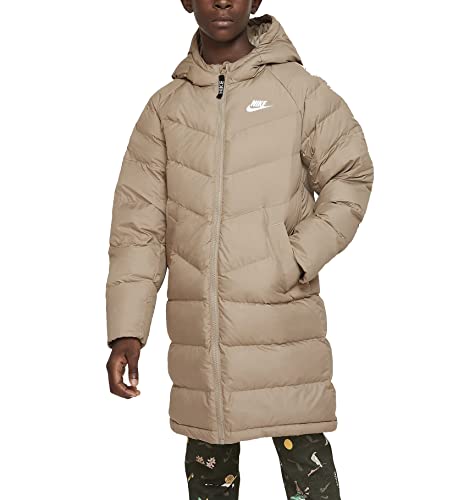 Nike Synfill HD Kids Parka Mantel (L, Khaki/White)