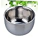 Ipetboom Men's Shaving Accessory Stainless Steel Shaving Bowl Shaving Soap Cup Bubble Bowl for Daily Use