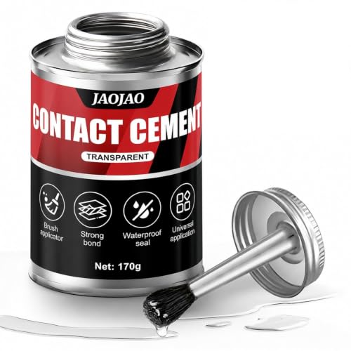 JAOJAO 6 OZ Contact Cement Adhesive, Instant Strong Bonding, Waterproof