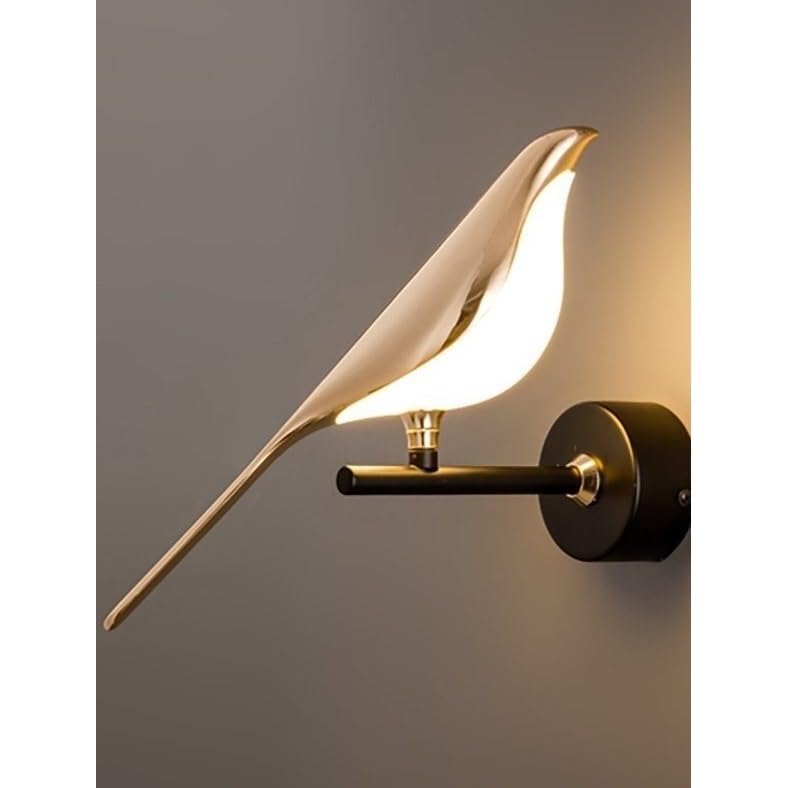 Applique Parete Lampada da comodino for camera letto parete a forma di uccello for scala balcone Illuminazione Interni(Piccolo)