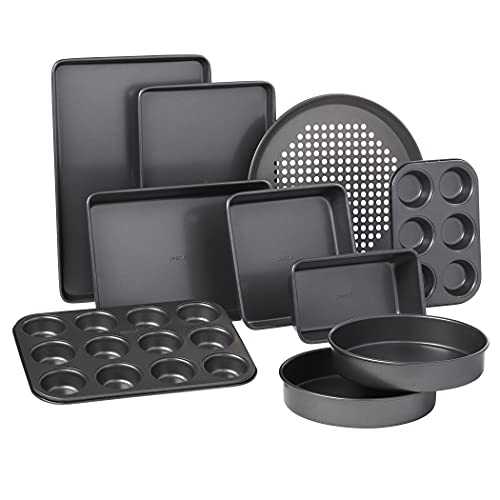 Comparison: Best Oneida Non Stick Cookware 2 Oneida Select 10 Piece Nonstick Metal Bakeware Set, High-Performance & Dishwasher Safe,Silver