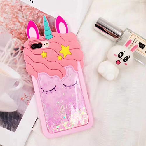 Ifunny 3D Cute Cartoon Kawaii Quicksand Unicorn Bling Glitter Kids Girls Soft Silicone Case For Samsung Galaxy J7 2017/J7 V/J7 Perx/J7 Sky Pro/Galaxy Halo/J7 Prime #TOP1