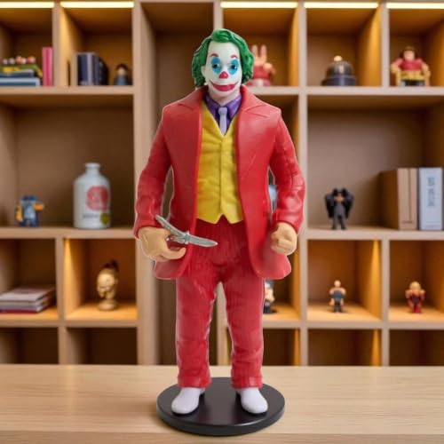 Image of YOURKARTS.COM Car Decoration Joker Villan 20cm Large Size Famous Superhero & Comic Character Action Figure (Joker Red Jacket)