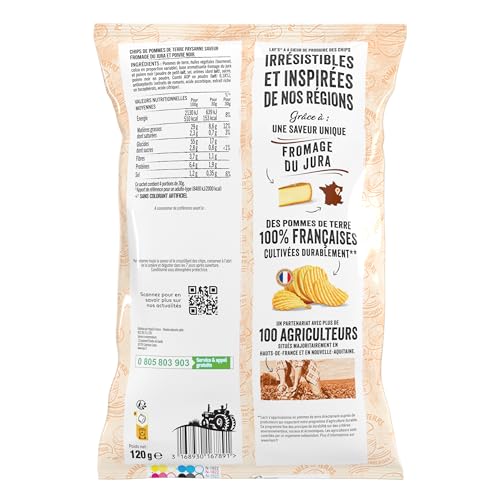 Chips Recette Paysanne Saveur Fromage Du Jura Et Poivre Lay' Le Sachet De - vue 3