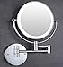 moon moon 7-Inch LED Lighted Wall Mount Makeup Mirror with 3x Magnification，Double-Sided Lighted Makeup Mirror