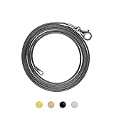 ➤ Biegsamer, flexibler Halsschmuck aus 925 Silber (Echtschmuck) ➤ besonders langlebig und gut verträglich ➤ Die Kette ist so gearbeitet, dass sich in die Glieder keine Haare eindrehen