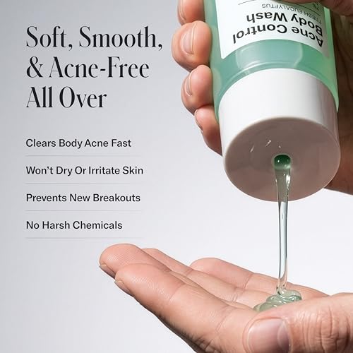 Geologie Acne Control Body Wash | Fresh Eucalyptus | 2% Salicylic Acid + 1.5% Glycolic Acid | Clears Body Acne & Prevents Breakouts | For Men & Women | No Benzoyl Peroxide | 8.4 oz - Image 3