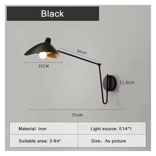 Aplique de pared ajustable E14 para iluminar zonas de estudio y lectura 2
