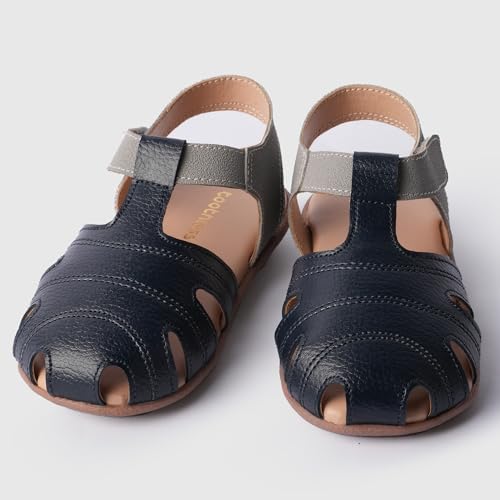 Image of toothless Boys Open Toe Sandals with Adjustable Hook-and-Loop Straps | Cushioned Footbed and Flexible Sole | Lightweight Comfortable Sandals for Boys Outdoor, Travel and Casual Use