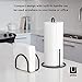 Umbra Squire Paper Towel Holder Stand, Metal Dispenser for Kitchen or Bathroom Countertop, Black Medium