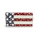 American Flag Wallet With Floral Pattern, Womens, Bi-fold, Bifold, Canvas, Zipper, Patriotic, Fourth of July 4th
