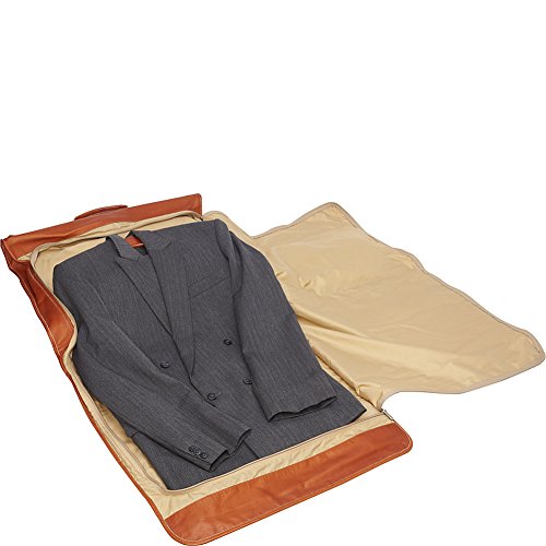 Piel Leather Tri-Fold Garment Bag, Black, One Size #TOP1