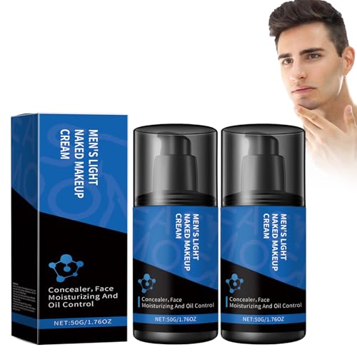Crema De Maquillaje Para Hombre Crema Hidratante Para Rostro De Hombre, Crema Perezosa Para Hombre Para Unificar El Tono Crema Hidratante Correctora Duradera Refrescante Y No Pegajosa