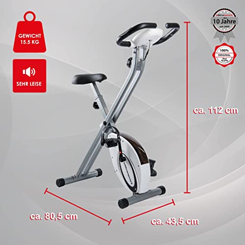 Ultrasport F-Bike, F-Rider Basics, Fahrradtrainer, Fitnessfahrrad LCD Trainingscomputer, Klappbarer Hometrainer, Max… – Bild 5