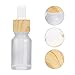 FRCOLOR 4Pcs Frascos Cuentagotas para Aceites Esenciales Frasco Gotero de Vidrio Esmerilado...