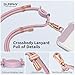 SURPHY Phone Lanyard for Cellphone Case, Phone Strap Crossbody with 2 Pack Tether Tab, Premium Metal Buckles, Cellphone Lanyard Crossbody for Women and Men, Pink & Purple