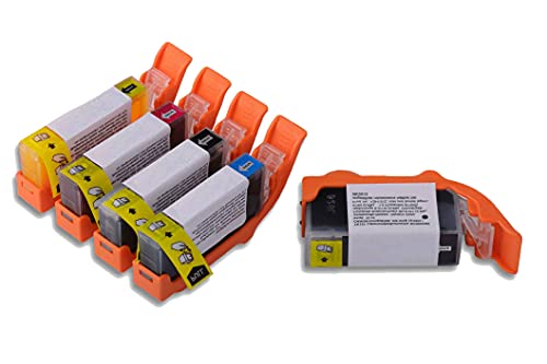 McFly Lot de cartouches d'encre alimentaire pour imprimantes Canon (PGI-580/CLI-581) telles que TS705, TS6150/TS6151, TS6250/TS6251, TR7550, TR8550 et A3 TS9550/TS9551C - TK180