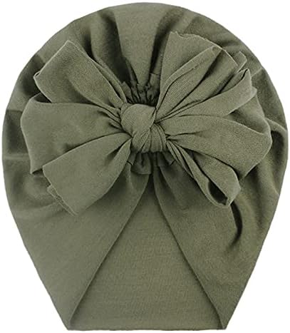 Newborn Baby Toddler Cotton Hat Baby Turban Cute Donut Soft Turban Bow Knot Cap Beanie Head Wrap with Big Bow