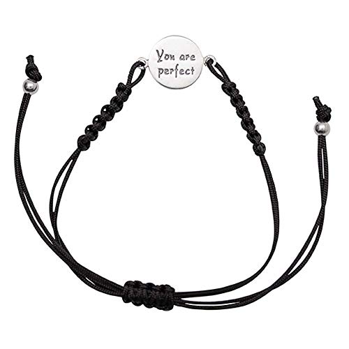 Preisvergleich Produktbild Silberschmuck Armband"You are perfect" Schwarz
