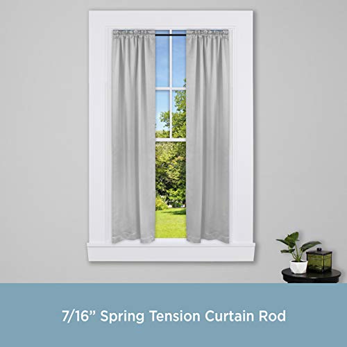 Kenney Kn631/5 Strafford Spring Tension Rod, 28 Inches To 48 Inches, Black #TOP1