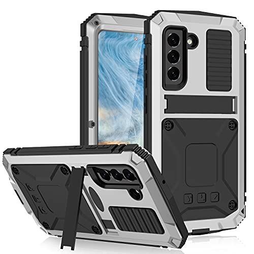 Coque antichoc Samsung Galaxy S21 FE 5G étui aluminium argent béquille