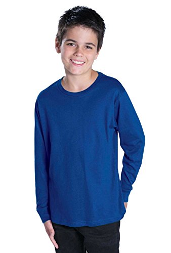 Image of LAT Youth 100% Cotton Jersey Crew Neck Long Sleeve Tee (6201)
