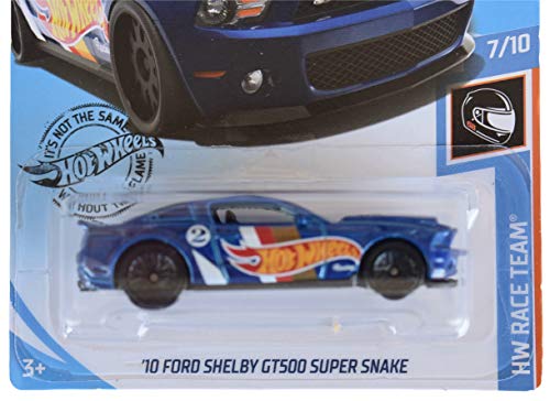 Hot Wheels Ford Shelby GT500 Super Snake Azul miniatura 2