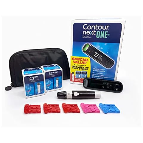 CONTOUR NEXT ONE Blood Glucose Monitoring System All-in-One Kit for Diabetes Cover