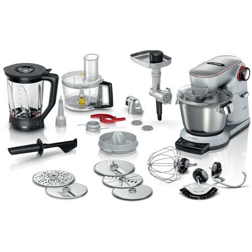 Bosch MUM9BX5S65 1500W 5.5L Acero inoxidable - Robot de cocina (5,5 L, Acero inoxidable, Giratorio, Aluminio, Metal, Vidrio)