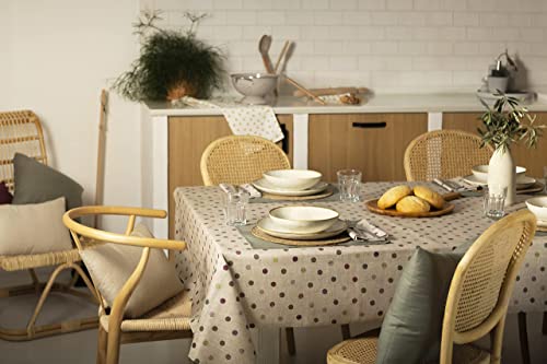 BELUM | Mantel XL Stain Free 100% Resinted Cotton, Tablecloth NO Oilcloth Cloth, Waterproof, Stain Resistant Tablecloth Liquid Repellent (Multicolor), 100X300) - immagine 3