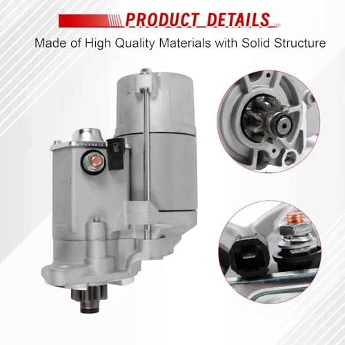 Starter Assembly, 428000-2030 4280002030 228000-4750 Motor de Arranque de 12V 2.0KW 9T de Repuesto para Motor Kubota V2403 miniatura 5