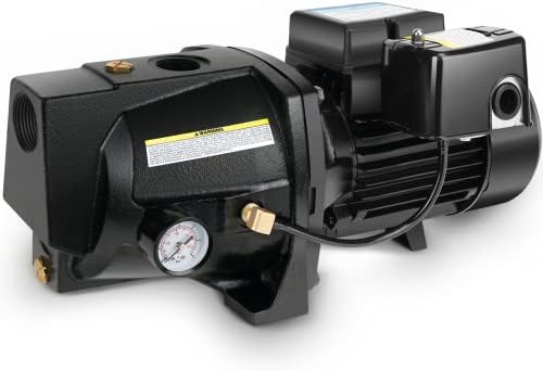 Acquaer 3/4HP Shallow Well Jet Pump,Cast Iron, Well Depth Up to 25ft, 115V/230V Dual Voltage, Automatic Pressure Switch,Versatile Pump for Garden, Lawn, Farm