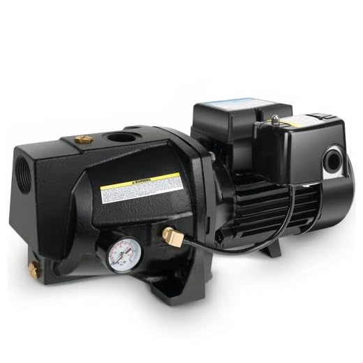 Acquaer 1HP Shallow Well Jet Pump,Cast Iron, Well Depth Up to 25ft, 115V/230V Dual Voltage, Automatic Pressure Switch,Versatile Pump for Garden, Lawn, Farm