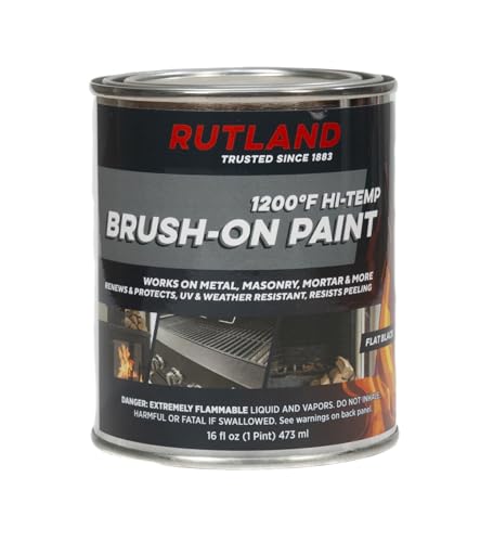 Rutland Products, Black Rutland 1200-Degree F Brush-On Flat ...
