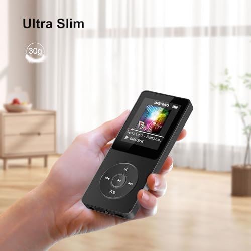 Leitor de MP3 de 32 GB com leitor de música portátil Bluetooth MP3