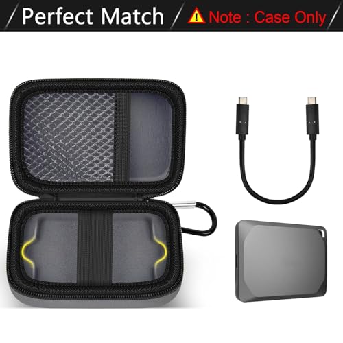 Image of ANKHOH Carrying Case for Crucial X10 /X9 Pro 4TB /2TB /1TB Portable SSD USB-C