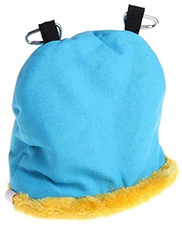Nid Oiseau Cage Oiseau Perroquet Hamac Animal de Compagnie Suspendu balançoire lit Grotte Oiseaux Cage Maison décor Oiseaux Fournitures Perroquet Peluche nid Hiver Chaud hamac 916(Size:S)