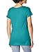 Hanes Women's Shirred V-Neck T-Shirt, Voyage Teal, Large