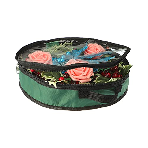 Plcnn Seasonal Wreath Storage 24in Garland Storage Containers with Clear Window Holiday Xmas Wreaths Storage Organizer for Holiday and Christmas Wreaths