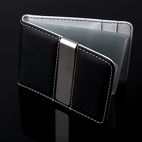 Y&G Black Shandmade Fashion Casual Guys Handmade Fashion Money Clip 13 Credit Card Holder Mw1004 #TOP2