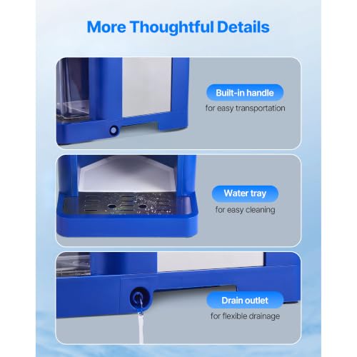 Image of VEVOR Commercial Ice Shaver Crusher, 265lbs Per Hour Electric Snow Cone Maker with 4.4lbs Ice Box, 650W Tabletop Shaved Ice Machine for Parties Events Snack Bar, Home and Commercial Use