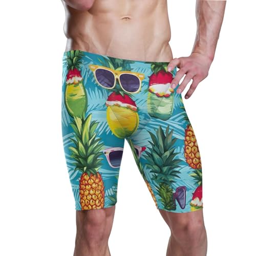 UMIRIKO Pineapple Cooler Glasses Men's Swimsuit Swim Jammers L B0401059