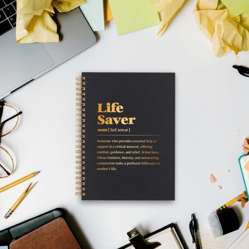 Cahier à spirales avec définition de sauvetage vizuzi bloc-notes format A5 - 6