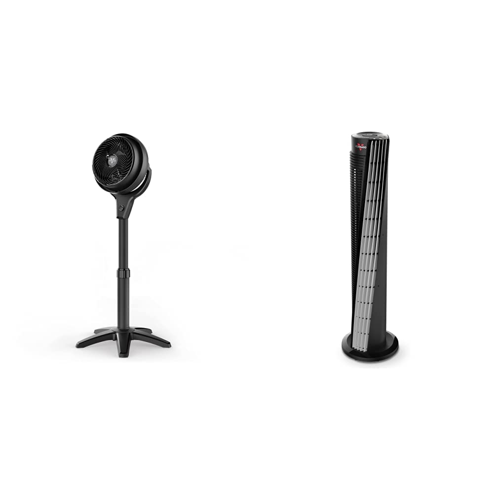 Amazon.com: Vornado 602 Whole Room Air Circulator Pedestal Fan with 3  Speeds, Adjustable Height, Personal, Black u0026 184 Whole Room Air Circulator  Tower Fan, 41, 184-41, Black : Home u0026 Kitchen